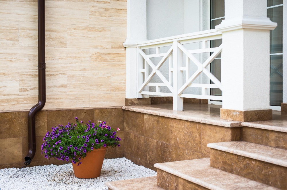 Escalier extérieur pour une maison 